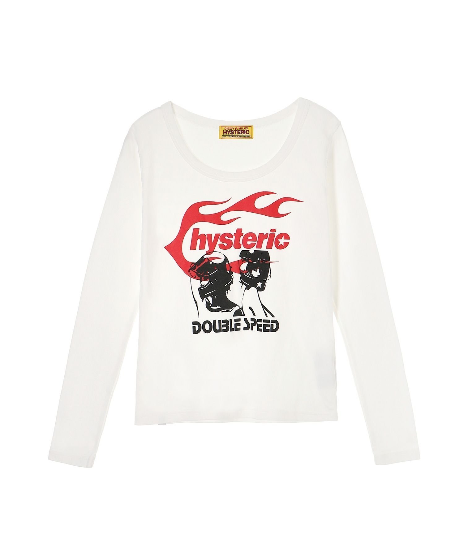 【ヒステリックグラマー/HYSTERIC GLAMOUR】のHYSTERIC FLAME ON チビTシャツ 人気、トレンドファッション・服の通販 founy(ファニー) 　ファッション　Fashion　レディースファッション　WOMEN　トップス・カットソー　Tops/Tshirt　シャツ/ブラウス　Shirts/Blouses　ロング / Tシャツ　T-Shirts　おすすめ　Recommend　アメリカン　American　グラフィック　Graphic　コンパクト　Compact　ジーンズ　Jeans　ストレート　Straight　ボトム　Bottom　ルーズ　Loose　レース　Race　ワイド　Wide　 other-1|ID: prp329100004282001 ipo3291000000029732519