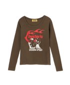 【ヒステリックグラマー/HYSTERIC GLAMOUR】のHYSTERIC FLAME ON チビTシャツ 人気、トレンドファッション・服の通販 founy(ファニー) ファッション Fashion レディースファッション WOMEN トップス・カットソー Tops/Tshirt シャツ/ブラウス Shirts/Blouses ロング / Tシャツ T-Shirts おすすめ Recommend アメリカン American グラフィック Graphic コンパクト Compact ジーンズ Jeans ストレート Straight ボトム Bottom ルーズ Loose レース Race ワイド Wide thumbnail ブラウン|ID: prp329100004282001 ipo3291000000029732523