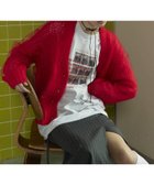 【メゾンスペシャル/MAISON SPECIAL】のTulle Layered Low Gauge Reversible Knit Cardigan RED|ID: prp329100004282335 ipo3291000000029917152