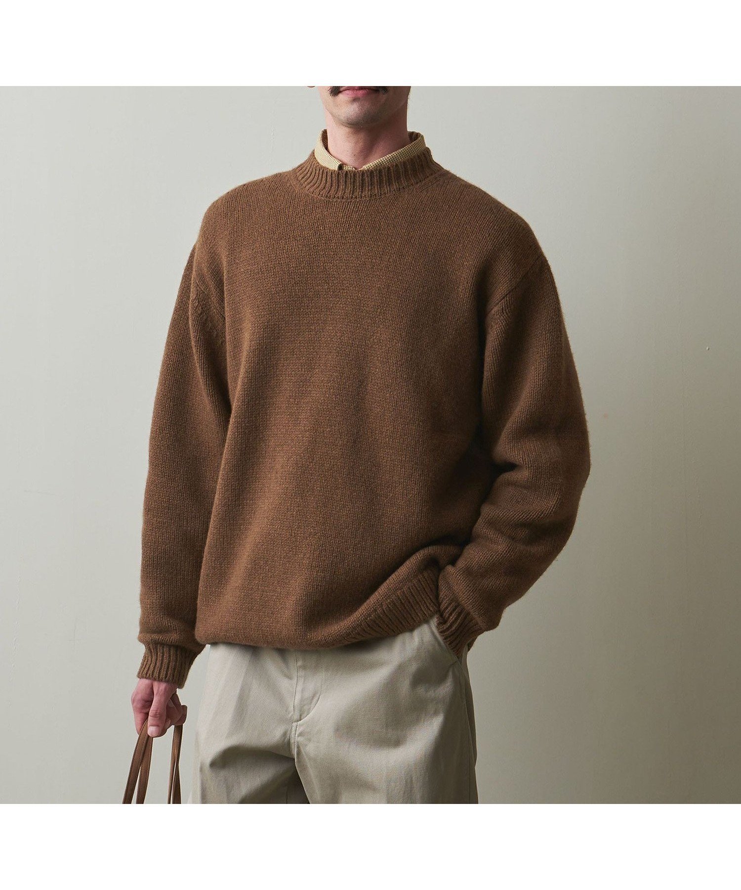 【ビューティ&ユース ユナイテッドアローズ/BEAUTY&YOUTH / UNITED ARROWS / MEN】のSteven Alan ハミルトンラムズウール モックネック ニット -LOOSE 人気、トレンドファッション・服の通販 founy(ファニー) 　ファッション　Fashion　メンズファッション　MEN　フィット　Fit　ベーシック　Basic　モックネック　Mock Neck　ルーズ　Loose　 other-1|ID: prp329100004284656 ipo3291000000030051816