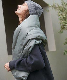 【デミルクス ビームス/Demi-Luxe BEAMS】のAK+1 / 2WAY ダウン ケープ 人気、トレンドファッション・服の通販 founy(ファニー) ファッション Fashion レディースファッション WOMEN シンプル Simple タフタ Taffeta ダウン Down ポケット Pocket マフラー Scarf リップ Lip おすすめ Recommend 旅行 Travel |ID:prp329100004286866