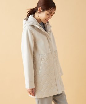 【デコイ/DECOY Since1981】のハイブリットコート 人気、トレンドファッション・服の通販 founy(ファニー) ファッション Fashion レディースファッション WOMEN アウター Coat Outerwear コート Coats エレガント 上品 Elegant キルティング Quilting メルトン Melton |ID:prp329100004287048