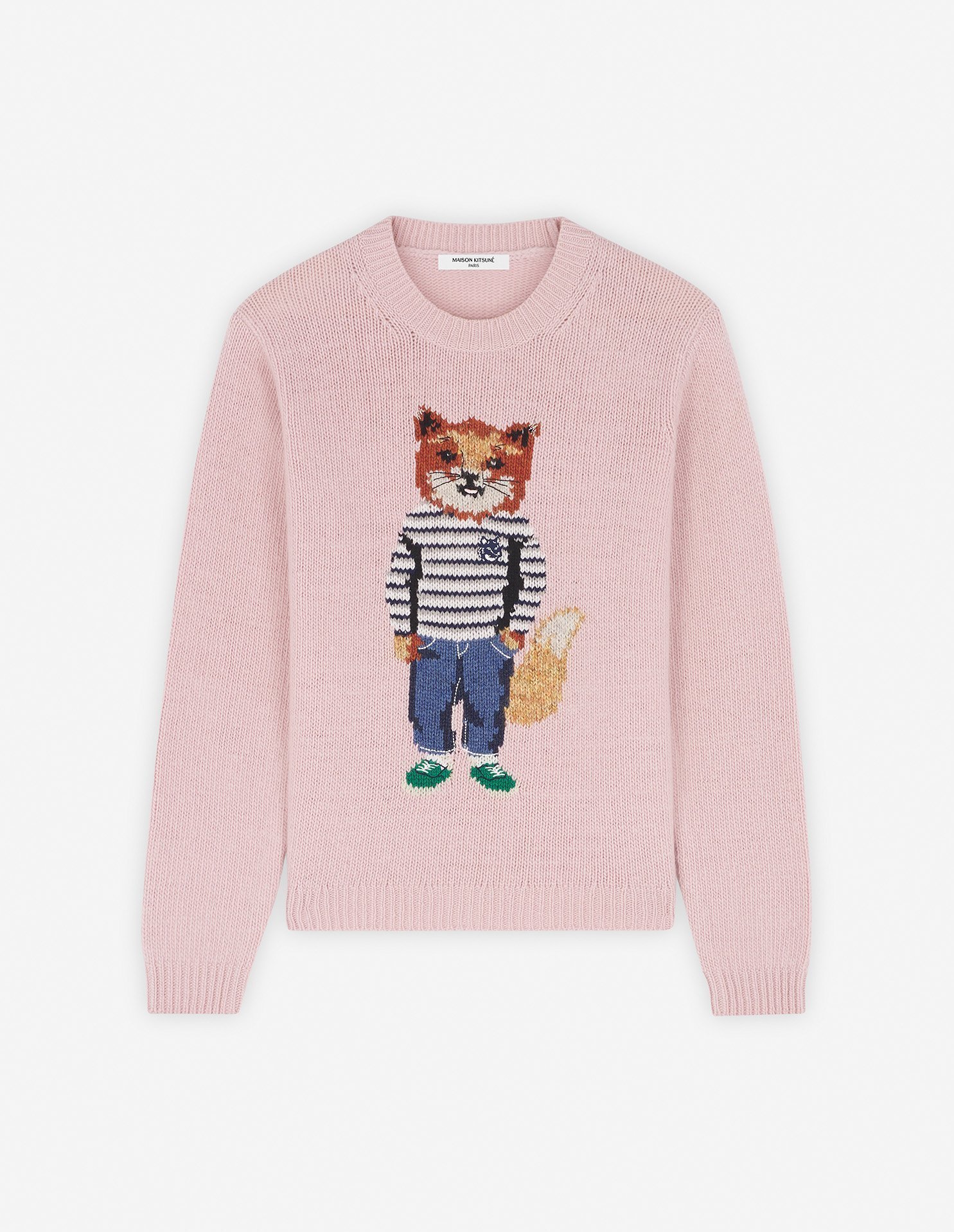 【メゾン キツネ/MAISON KITSUNE】のDRESSED FOX INTARSIA JUMPER 人気、トレンドファッション・服の通販 founy(ファニー) 　ファッション　Fashion　レディースファッション　WOMEN　ワンピース　Dress　ドレス　Party Dresses　A/W・秋冬　Aw・Autumn/Winter・Fw・Fall-Winter　冬　Winter　セーター　Sweater　フロント　Front　長袖　Long Sleeve　 other-1|ID: prp329100004287572 ipo3291000000029759847