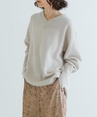 【アーバンリサーチ/URBAN RESEARCH】のカシミヤ混強縮Vネックニットプルオーバー OFF BEIGE|ID: prp329100004287643 ipo3291000000030026505