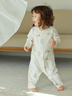 【ジェラート ピケ/gelato pique / KIDS】の【BABY】プレイフルキャット柄ロンパース 人気、トレンドファッション・服の通販 founy(ファニー) ファッション Fashion キッズファッション KIDS ロンパース Rompers |ID:prp329100004288098