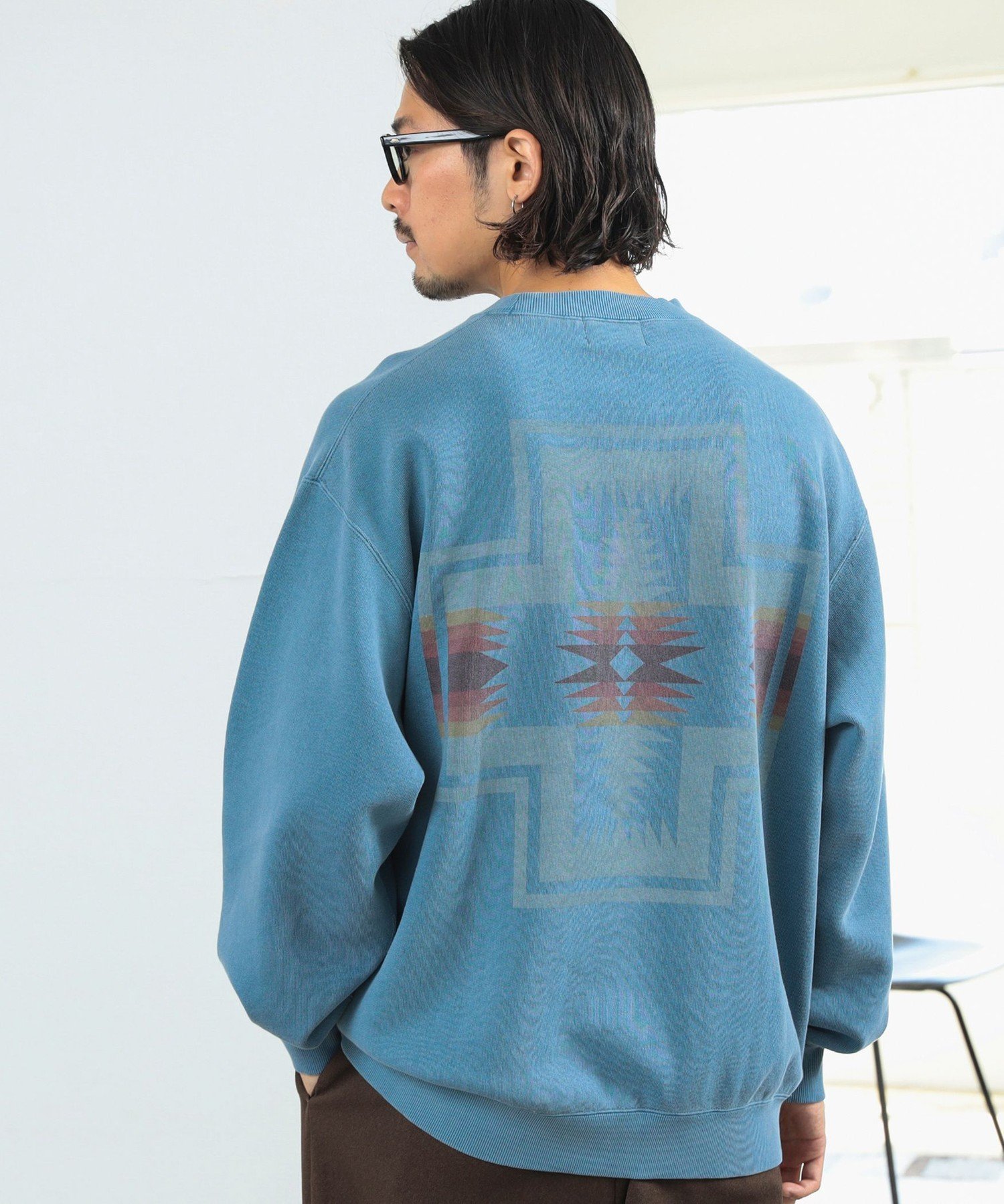 【ビーミングライフストア/B:MING LIFE STORE / MEN】の【12/5新規値下げ】PENDLETON / 別注 ピグメント クルーネック スウェット 24AW ギフト インテリア・キッズ・メンズ・レディースファッション・服の通販 founy(ファニー) 　ファッション　Fashion　メンズファッション　MEN　インナー　Inner　スウェット　Sweat　スペシャル　Special　スラックス　Slacks　スリーブ　Sleeve　デニム　Denim　フィット　Fit　プリント　Print　別注　Special Order　リラックス　Relax　ロング　Long　おすすめ　Recommend　2024年　2024　ギフト プレゼント　Gift Present　2024-2025秋冬・A/W　Aw/Autumn/Winter/Fw/Fall/2024-2025　Slate_Blue|ID: prp329100004288280 ipo3291000000030140153