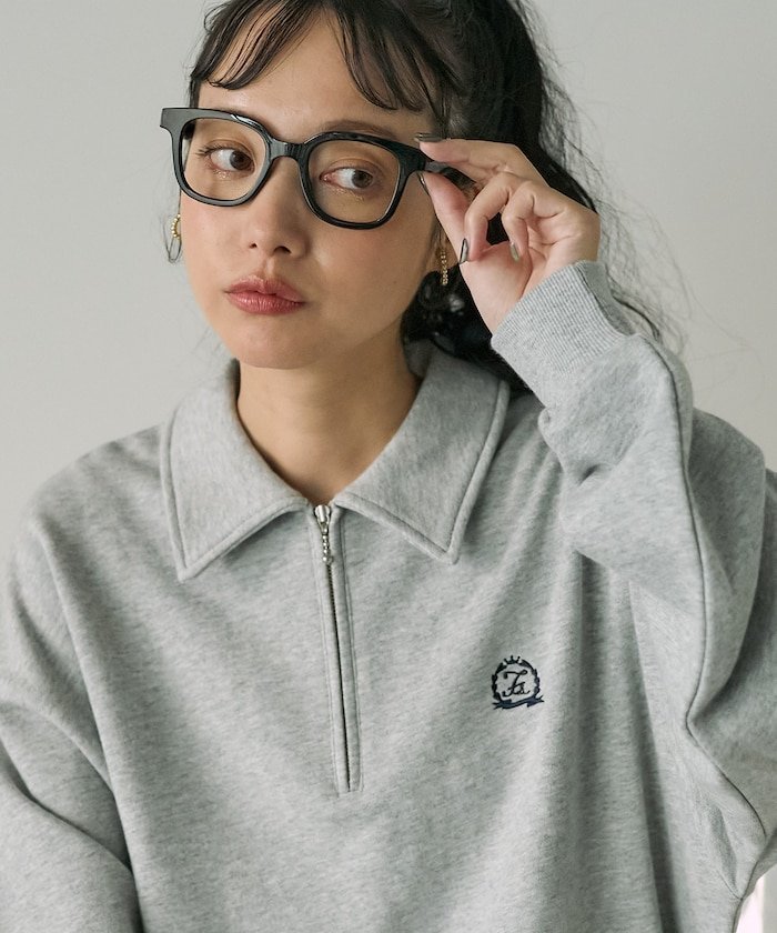 【フリークスストア/FREAK'S STORE】のエンブレム ポロスウェット 24AW 人気、トレンドファッション・服の通販 founy(ファニー) 　ファッション　Fashion　レディースファッション　WOMEN　トップス・カットソー　Tops/Tshirt　パーカ　Sweats　スウェット　Sweat　2024年　2024　2024-2025秋冬・A/W　Aw/Autumn/Winter/Fw/Fall/2024-2025　冬　Winter　シルバー　Silver　シンプル　Simple　ロング　Long　A/W・秋冬　Aw・Autumn/Winter・Fw・Fall-Winter　 other-1|ID: prp329100004288446 ipo3291000000030515316