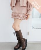 【マジェスティック レゴン/MAJESTIC LEGON】のホイップフリルデニムスカパン 人気、トレンドファッション・服の通販 founy(ファニー) ファッション Fashion レディースファッション WOMEN セットアップ Set Up ダウン Down デニム Denim 台形 Trapezoid フリル Frills 再入荷 Restock/Back In Stock/Re Arrival おすすめ Recommend thumbnail ピンク|ID: prp329100004288779 ipo3291000000030530379