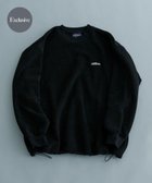 【アーバンリサーチ/URBAN RESEARCH / MEN】の『別注』THOUSAND MILE*UR ニットフリースクルーネックプルオーバー 人気、トレンドファッション・服の通販 founy(ファニー) ファッション Fashion メンズファッション MEN トップス・カットソー Tops/Tshirt/Men ニット Knit Tops 2024年 2024 2024-2025秋冬・A/W Aw/Autumn/Winter/Fw/Fall/2024-2025 A/W・秋冬 Aw・Autumn/Winter・Fw・Fall-Winter 冬 Winter シルバー Silver スマート Smart ダブル Double フェイス Face フォルム Form エレガント 上品 Elegant 別注 Special Order thumbnail BLACK|ID: prp329100004290795 ipo3291000000030050602