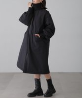 【フリーズマート/FREE'S MART】のリブスタンドロングコート 人気、トレンドファッション・服の通販 founy(ファニー) ファッション Fashion レディースファッション WOMEN アウター Coat Outerwear コート Coats おすすめ Recommend キルティング Quilting グログラン Grosgrain ジップ Zip スウェット Sweat スタンド Stand スリット Slit デニム Denim ラップ Wrap ロング Long |ID:prp329100004291228