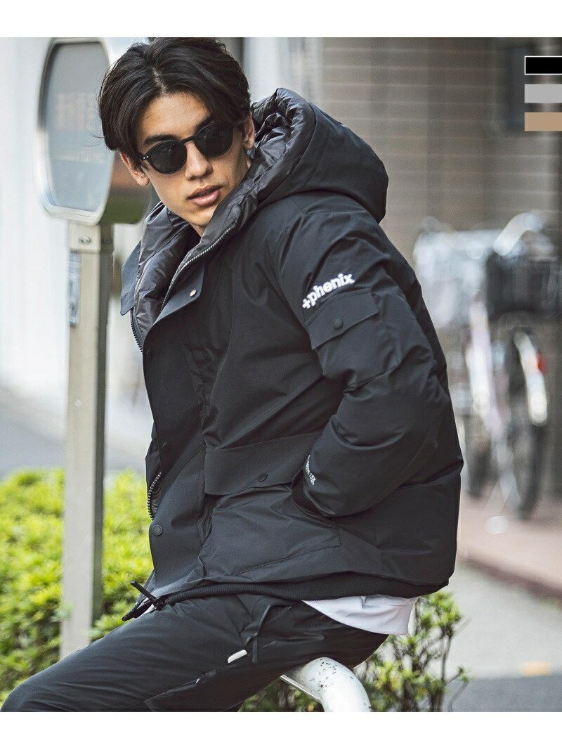 【シフォン/SHIFFON / MEN】の+phenix/POO-21036 GORE-TEX INFINIUM down jacket インテリア・キッズ・メンズ・レディースファッション・服の通販 founy(ファニー) 　ファッション　Fashion　メンズファッション　MEN　インナー　Inner　キルティング　Quilting　軽量　Lightweight　ジャケット　Jacket　スキニー　Skinny　ダウン　Down　ダブル　Double　テーパード　Tapered　デニム　Denim　ドット　Dot　ドローストリング　Drawstring　フェザー　Feather　フラップ　Flap　フロント　Front　ポケット　Pocket　リラックス　Relax　ワイド　Wide　冬　Winter　おすすめ　Recommend　black|ID: prp329100004291230 ipo3291000000030149917