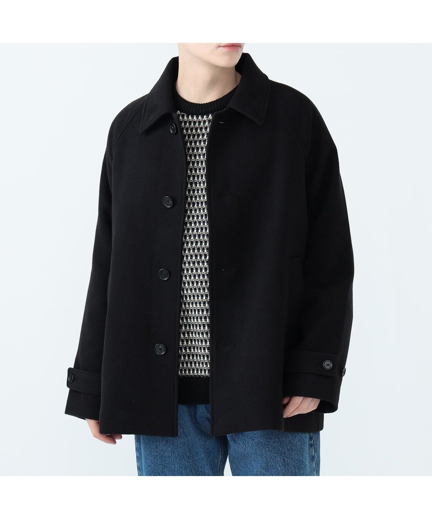 【ビームス ハート/BEAMS HEART / MEN】の【12/26新規値下げ】ショート ステンカラーコート インテリア・キッズ・メンズ・レディースファッション・服の通販 founy(ファニー) 　ファッション　Fashion　メンズファッション　MEN　軽量　Lightweight　ショート　Short　シンプル　Simple　ジーンズ　Jeans　スラックス　Slacks　スリーブ　Sleeve　トレンド　Trend　ハーフ　Half　フィット　Fit　ベーシック　Basic　メルトン　Melton　リラックス　Relax　ビジネス 仕事 通勤　Business　BLACK|ID: prp329100004291383 ipo3291000000030287406