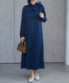 【ラナン/Ranan】のRanan/リボン付きプリーツワンピ 人気、トレンドファッション・服の通販 founy(ファニー) ファッション Fashion レディースファッション WOMEN ワンピース Dress エレガント 上品 Elegant サテン Satin シンプル Simple プリーツ Pleats ポケット Pocket ヨーク Yoke リボン Ribbon thumbnail ネイビー|ID: prp329100004291806 ipo3291000000030057814