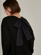 【スタイリング/styling】のバックリボンコンビワンピース 人気、トレンドファッション・服の通販 founy(ファニー) ファッション Fashion レディースファッション WOMEN ワンピース Dress ギャザー Gather フォルム Form ポケット Pocket リボン Ribbon thumbnail BLK[009]|ID: prp329100004292055 ipo3291000000029780456