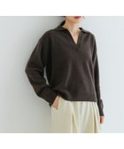 【アーバンリサーチ/URBAN RESEARCH】のカシミヤ混強縮キーネックニットプルオーバー COCOA|ID: prp329100004292081 ipo3291000000030037338