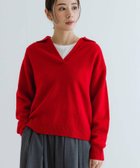 【アーバンリサーチ/URBAN RESEARCH】のカシミヤ混強縮キーネックニットプルオーバー RED|ID: prp329100004292081 ipo3291000000030037340