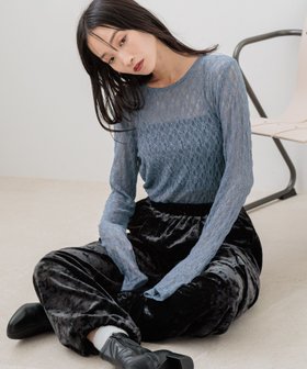 【ローリーズファーム/LOWRYS FARM】のレースプルオーバーLS 人気、トレンドファッション・服の通販 founy(ファニー) ファッション Fashion レディースファッション WOMEN トップス・カットソー Tops/Tshirt プルオーバー Pullover インナー Inner サロペット Overalls デニム Denim フィット Fit ボトム Bottom レース Race |ID:prp329100004294511