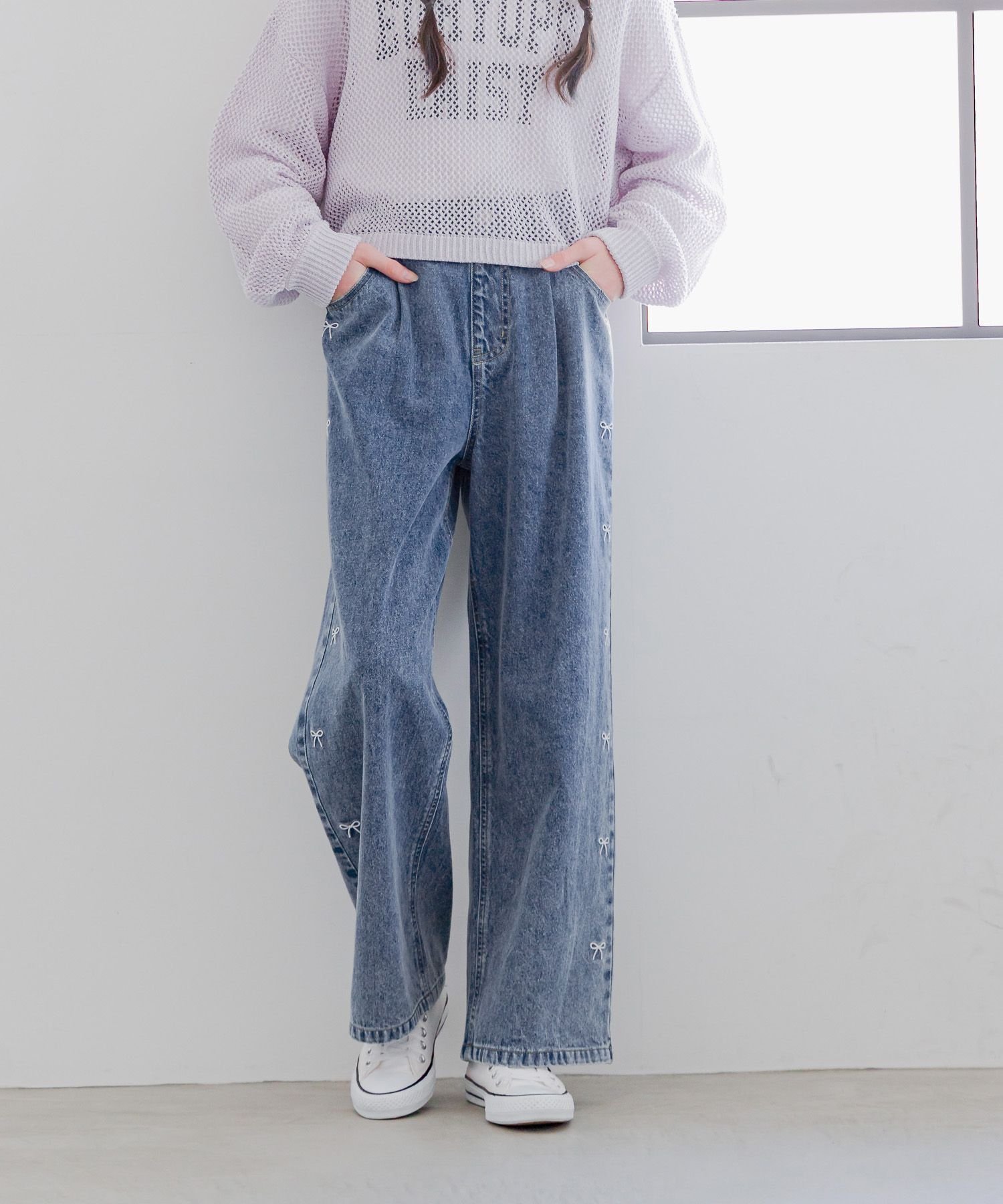 【グローバルワーク/GLOBAL WORK / KIDS】のGOODデニムワイドアソート/キッズ/147408 インテリア・キッズ・メンズ・レディースファッション・服の通販 founy(ファニー) 　ファッション　Fashion　キッズファッション　KIDS　カットオフ　Cut Off　ケミカル　Chemical　シンプル　Simple　ダメージ　Damage　デニム　Denim　トレンド　Trend　人気　Popularity　プリント　Print　ポケット　Pocket　リボン　Ribbon　ワイド　Wide　ケミカルブルー84|ID: prp329100004294685 ipo3291000000032158237