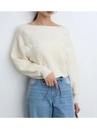 【スナイデル/SNIDEL】のエンブロイダリーモチーフニットプルオーバー 人気、トレンドファッション・服の通販 founy(ファニー) ファッション Fashion レディースファッション WOMEN トップス・カットソー Tops/Tshirt ニット Knit Tops プルオーバー Pullover スパンコール Sequins チュール Tulle フラワー Flower リュクス Luxe thumbnail IVR[003]|ID: prp329100004295170 ipo3291000000029917368