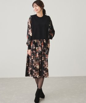 【ジャイロ/JAYRO】の異素材ドッキング柄ワンピース 人気、トレンドファッション・服の通販 founy(ファニー) ファッション Fashion レディースファッション WOMEN ワンピース Dress A/W・秋冬 Aw・Autumn/Winter・Fw・Fall-Winter おすすめ Recommend ジャケット Jacket スニーカー Sneakers ダウン Down ドッキング Docking プリント Print ポケット Pocket ミドル Middle 冬 Winter |ID:prp329100004296247