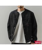 【エディフィス/EDIFICE / MEN】のLevi s(リーバイス) 別注 Type 1 Trucker Jacket BLACK COLLARLESS 人気、トレンドファッション・服の通販 founy(ファニー) ファッション Fashion メンズファッション MEN 別注 Special Order thumbnail ブラック|ID: prp329100004296615 ipo3291000000029888475