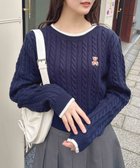 【イング/INGNI】の7Gくま刺繍ケーブルニット 人気、トレンドファッション・服の通販 founy(ファニー) ファッション Fashion レディースファッション WOMEN トップス・カットソー Tops/Tshirt ニット Knit Tops ガーリー Girly デニム Denim プリーツ Pleats ベーシック Basic ワンポイント One Point 台形 Trapezoid 定番 Standard thumbnail コン/オフホワイト|ID: prp329100004301828 ipo3291000000030293208