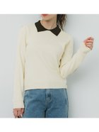 【コカ/COCA】の配色ニットポロシャツ Ivory|ID:prp329100004301849