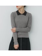 【コカ/COCA】の配色ニットポロシャツ Gray|ID:prp329100004301849