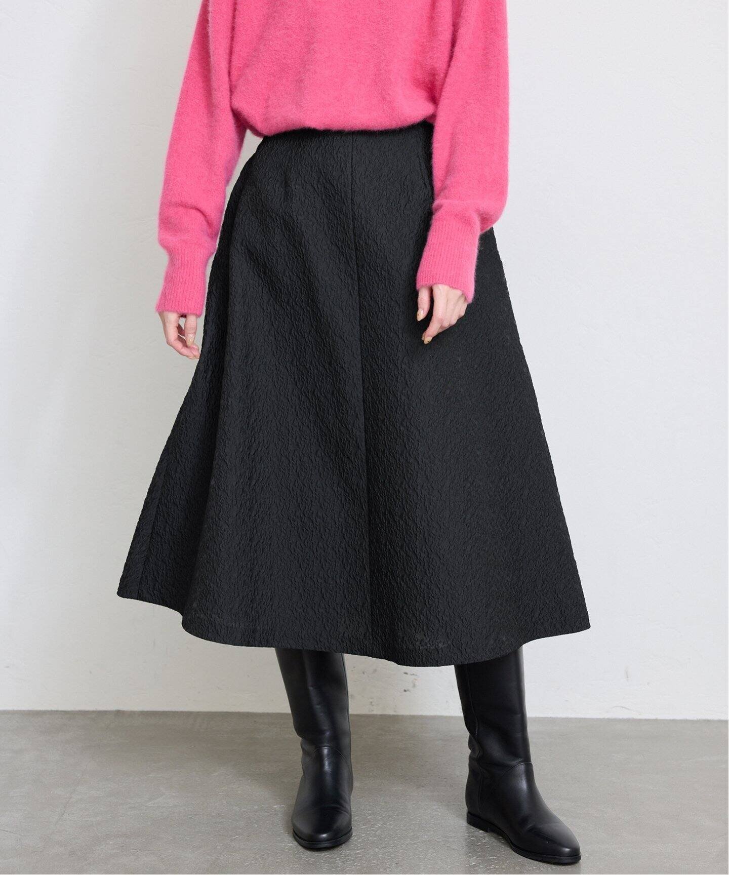 【スローブ イエナ/SLOBE IENA】のジャカードフレアスカート 人気、トレンドファッション・服の通販 founy(ファニー) 　ファッション　Fashion　レディースファッション　WOMEN　スカート　Skirt　Aライン/フレアスカート　Flared A-Line Skirts　2024年　2024　2024-2025秋冬・A/W　Aw/Autumn/Winter/Fw/Fall/2024-2025　フレア　Flare　ベーシック　Basic　冬　Winter　 other-1|ID: prp329100004303178 ipo3291000000029833307