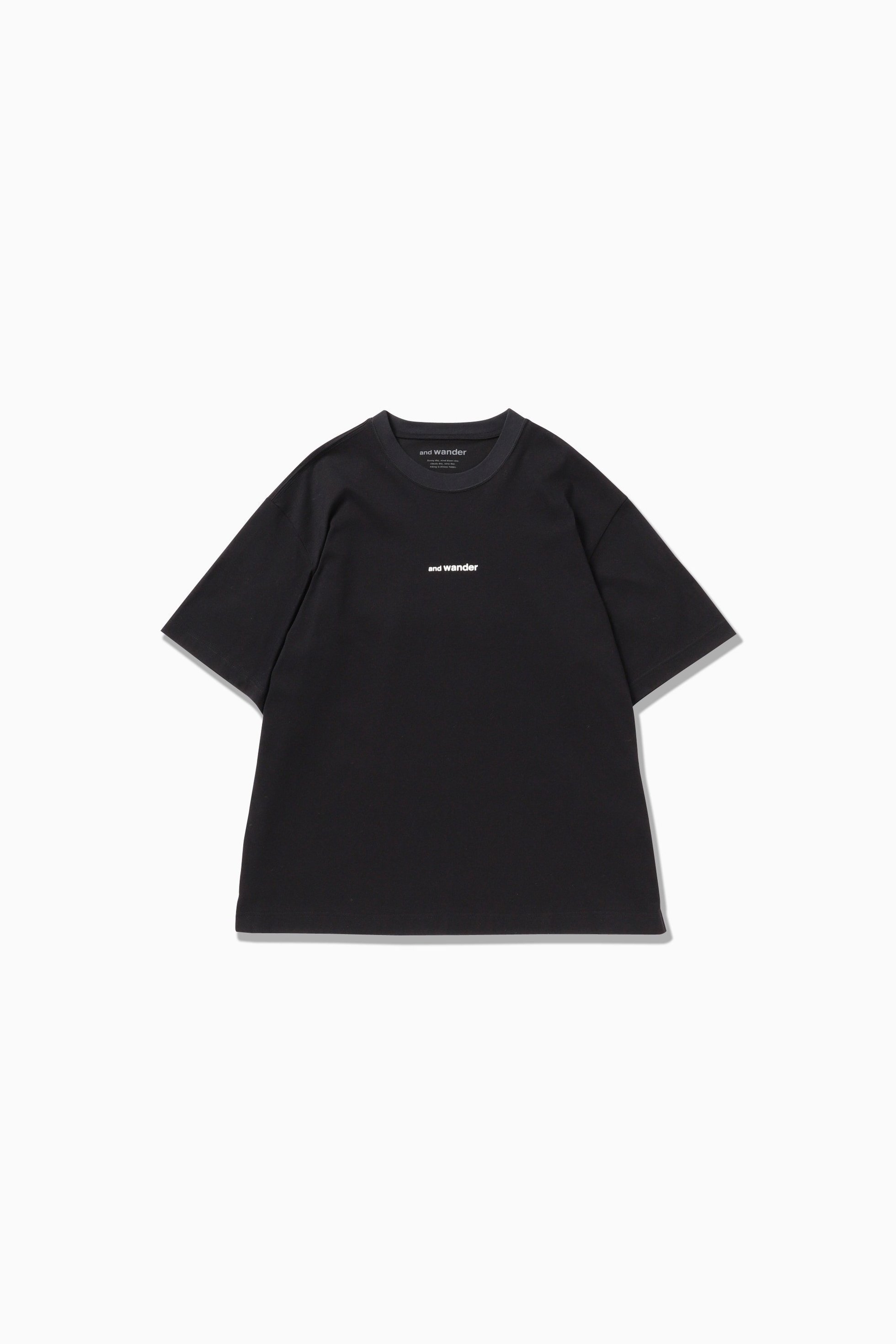 【アンドワンダー/and wander】のand wander simple logo T インテリア・キッズ・メンズ・レディースファッション・服の通販 founy(ファニー) 　ファッション　Fashion　レディースファッション　WOMEN　シンプル　Simple　black|ID: prp329100004303638 ipo3291000000029884229