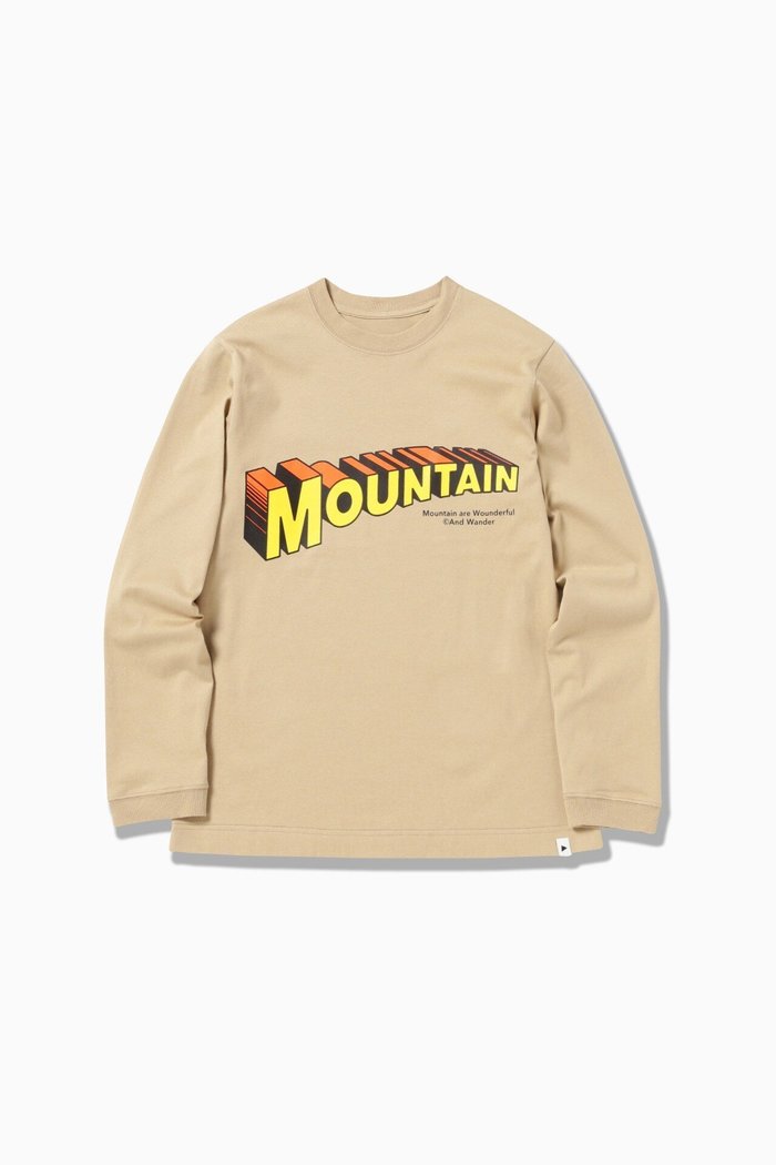 【アンドワンダー/and wander】のMOUNTAIN by JERRY UKAI long sleeve T インテリア・キッズ・メンズ・レディースファッション・服の通販 founy(ファニー) https://founy.com/ ファッション Fashion レディースファッション WOMEN トップス・カットソー Tops/Tshirt プリント Print |ID: prp329100004303644 ipo3291000000029884256