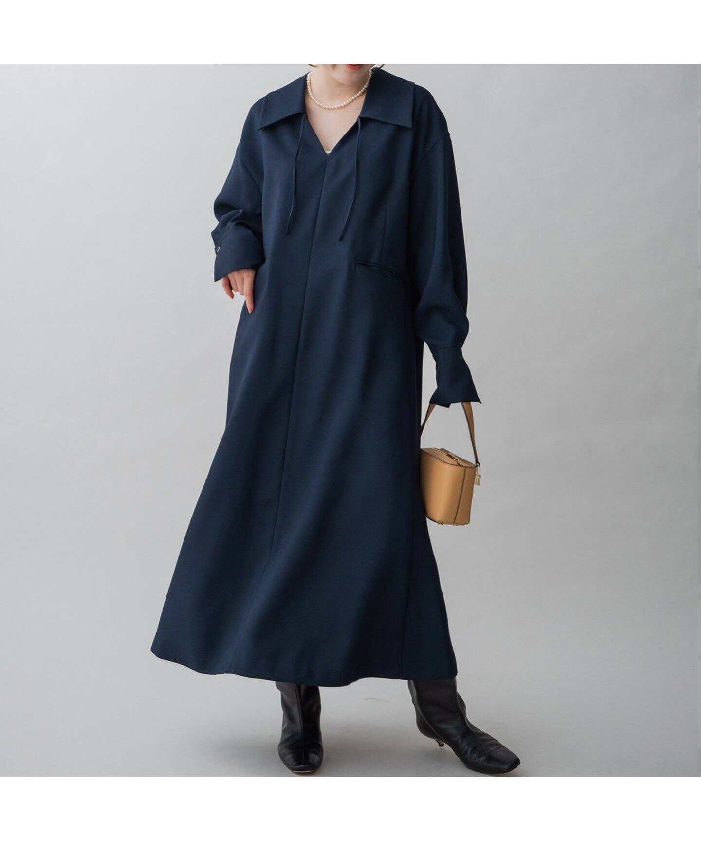 【イエナ/IENA】のNAVY スキッパーフレアワンピース 人気、トレンドファッション・服の通販 founy(ファニー) 　ファッション　Fashion　レディースファッション　WOMEN　ワンピース　Dress　2025年　2025　サテン　Satin　ジャケット　Jacket　スキッパー　Skipper　セレモニー　Ceremony　フレア　Flare　ポケット　Pocket　ミックス　Mix　エレガント 上品　Elegant　ビジネス 仕事 通勤　Business　 other-1|ID: prp329100004304242 ipo3291000000029844193