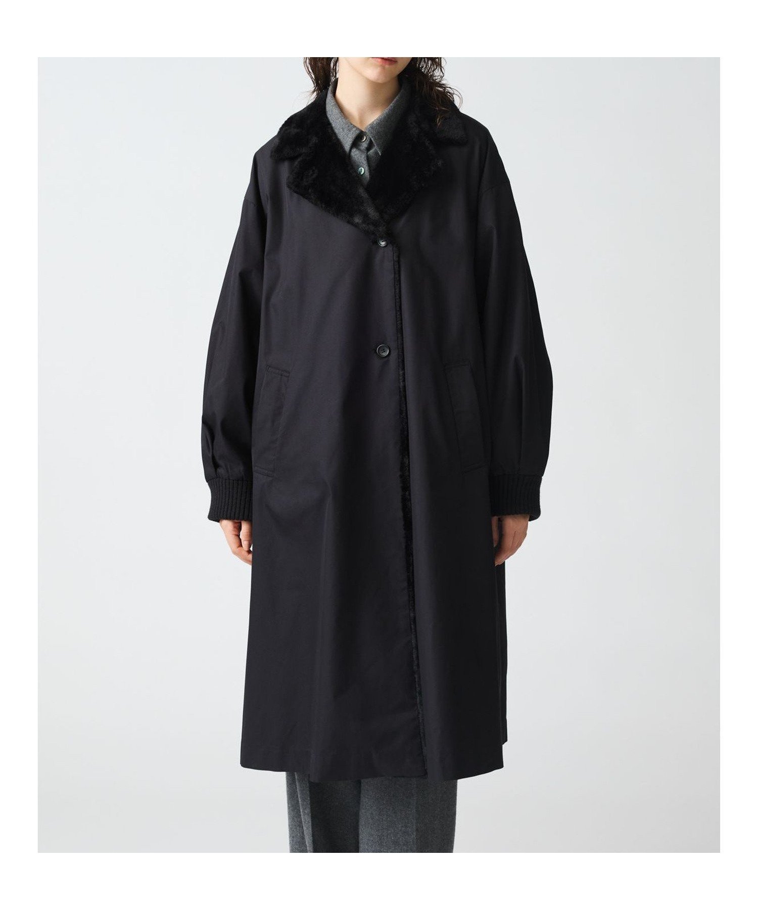 【マーコート/MARcourt】のmizuiro ind バックボアコート 人気、トレンドファッション・服の通販 founy(ファニー) 　ファッション　Fashion　レディースファッション　WOMEN　アウター　Coat Outerwear　コート　Coats　なめらか　Smooth　テーラード　Tailored　ポケット　Pocket　ロング　Long　人気　Popularity　今季　This Season　無地　Plain Color　長袖　Long Sleeve　 other-1|ID: prp329100004304262 ipo3291000000029844332