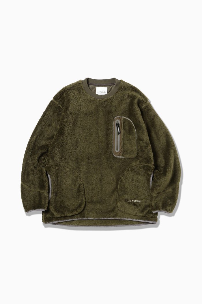 【アンドワンダー/and wander】のhigh loft fleece pullover インテリア・キッズ・メンズ・レディースファッション・服の通販 founy(ファニー) https://founy.com/ ファッション Fashion レディースファッション WOMEN トップス・カットソー Tops/Tshirt プルオーバー Pullover パターン Pattern |ID: prp329100004304295 ipo3291000000029844437