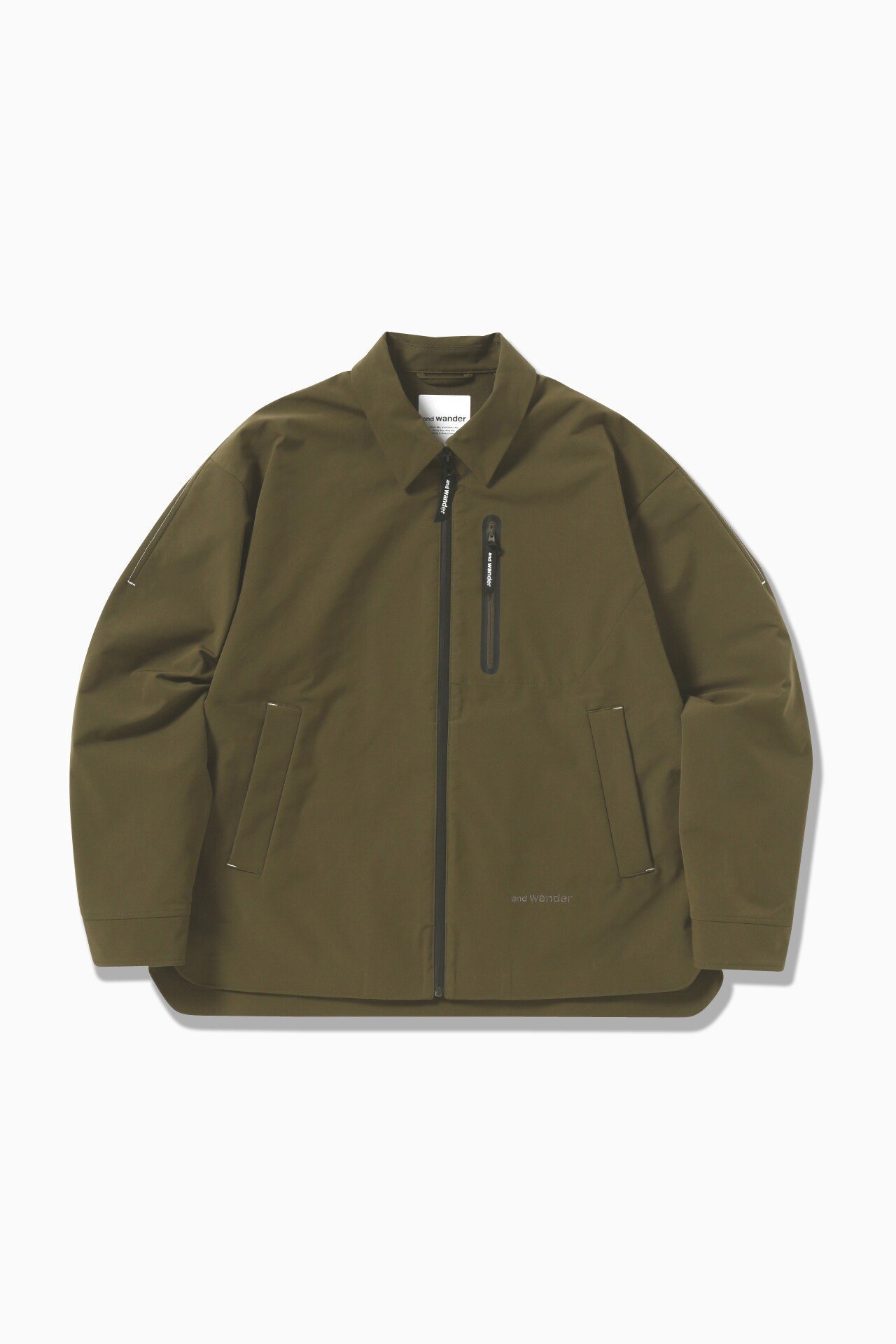 【アンドワンダー/and wander】のPE matte cloth jacket インテリア・キッズ・メンズ・レディースファッション・服の通販 founy(ファニー) 　ファッション　Fashion　レディースファッション　WOMEN　アウター　Coat Outerwear　ジャケット　Jackets　ジャケット　Jacket　khaki|ID: prp329100004304382 ipo3291000000029844811