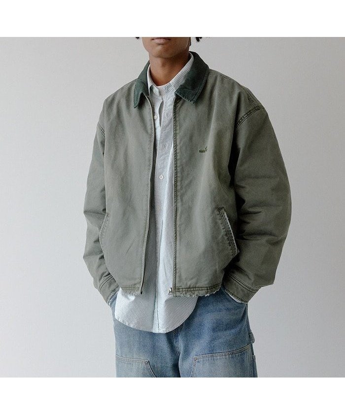 【その他のブランド/Other】のGarments Dyed Chino Zip Blouson/ガーメントダイ チノジップ ブルゾン/中綿ジャケット インテリア・キッズ・メンズ・レディースファッション・服の通販 founy(ファニー) 　ファッション　Fashion　メンズファッション　MEN　キルト　Quilt　シャーリング　Shirring　ジャケット　Jacket　ツイル　Twill　ブルゾン　Blouson　ボックス　Box　定番　Standard　オリーブ|ID: prp329100004304916 ipo3291000000030260585