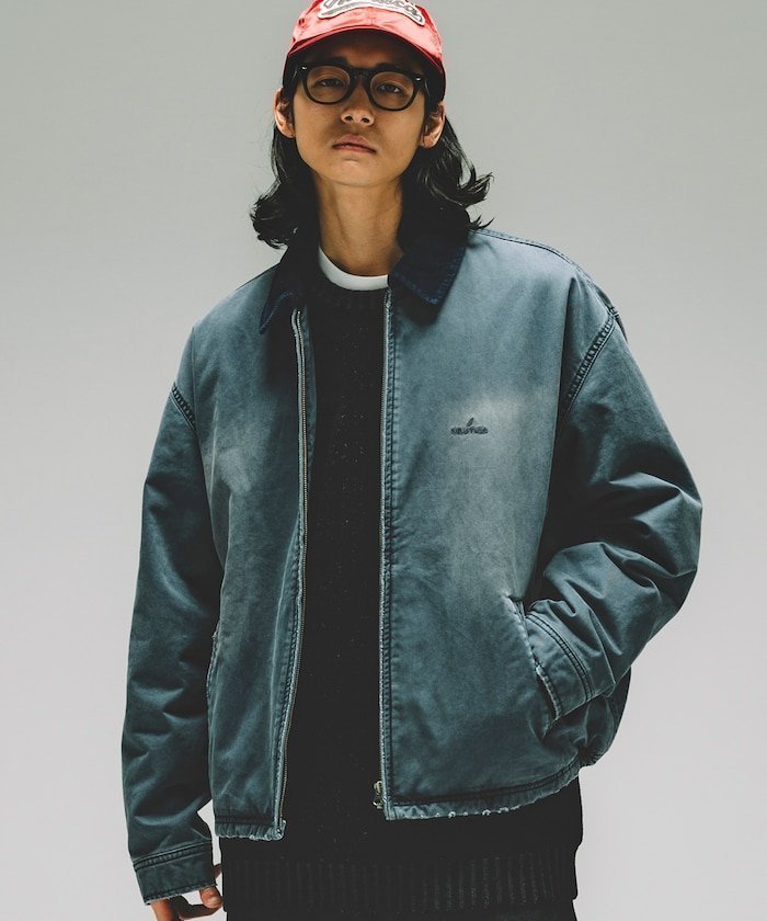 【その他のブランド/Other】のGarments Dyed Chino Zip Blouson/ガーメントダイ チノジップ ブルゾン/中綿ジャケット インテリア・キッズ・メンズ・レディースファッション・服の通販 founy(ファニー) 　ファッション　Fashion　メンズファッション　MEN　キルト　Quilt　シャーリング　Shirring　ジャケット　Jacket　ツイル　Twill　ブルゾン　Blouson　ボックス　Box　定番　Standard　ネイビー|ID: prp329100004304916 ipo3291000000030260587