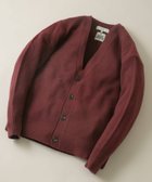 【アーバンリサーチ ロッソ/URBAN RESEARCH ROSSO / MEN】の『XLサイズあり』ハミルトンウールガーター編みVネックカーディガン BURGUNDY|ID: prp329100004305100 ipo3291000000030265991