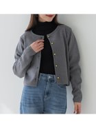 【コカ/COCA】の金ボタンニットカーディガン Gray|ID:prp329100004305568