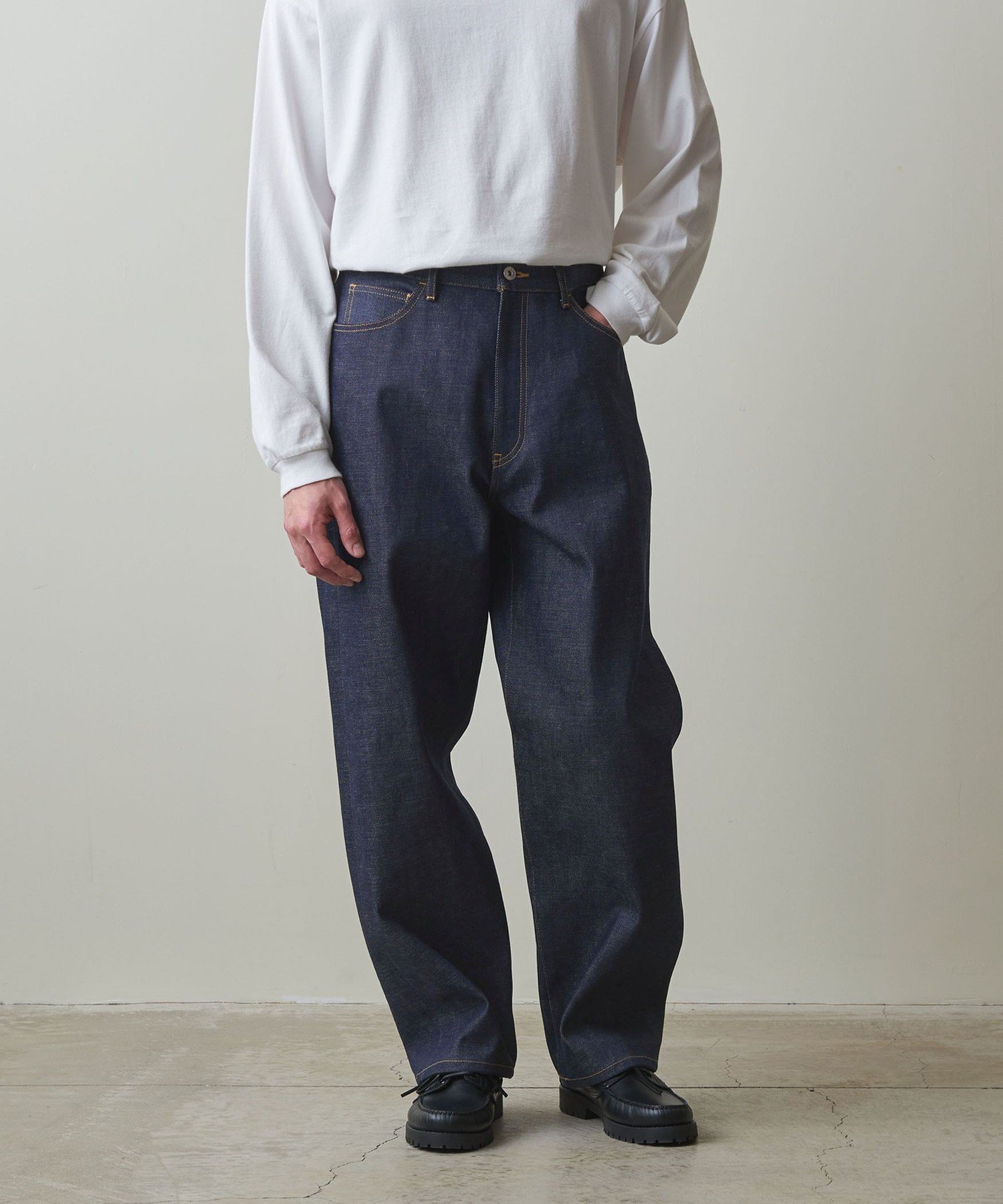 【ビューティ&ユース ユナイテッドアローズ/BEAUTY&YOUTH / UNITED ARROWS / MEN】のSteven Alan セルビッチ デニム 5ポケット バギー パンツ 人気、トレンドファッション・服の通販 founy(ファニー) 　ファッション　Fashion　メンズファッション　MEN　ボトムス　Bottoms/Men　テーパード　Tapered　デニム　Denim　パターン　Pattern　フォルム　Form　ポケット　Pocket　ワーク　Work　 other-1|ID: prp329100004305712 ipo3291000000030302291