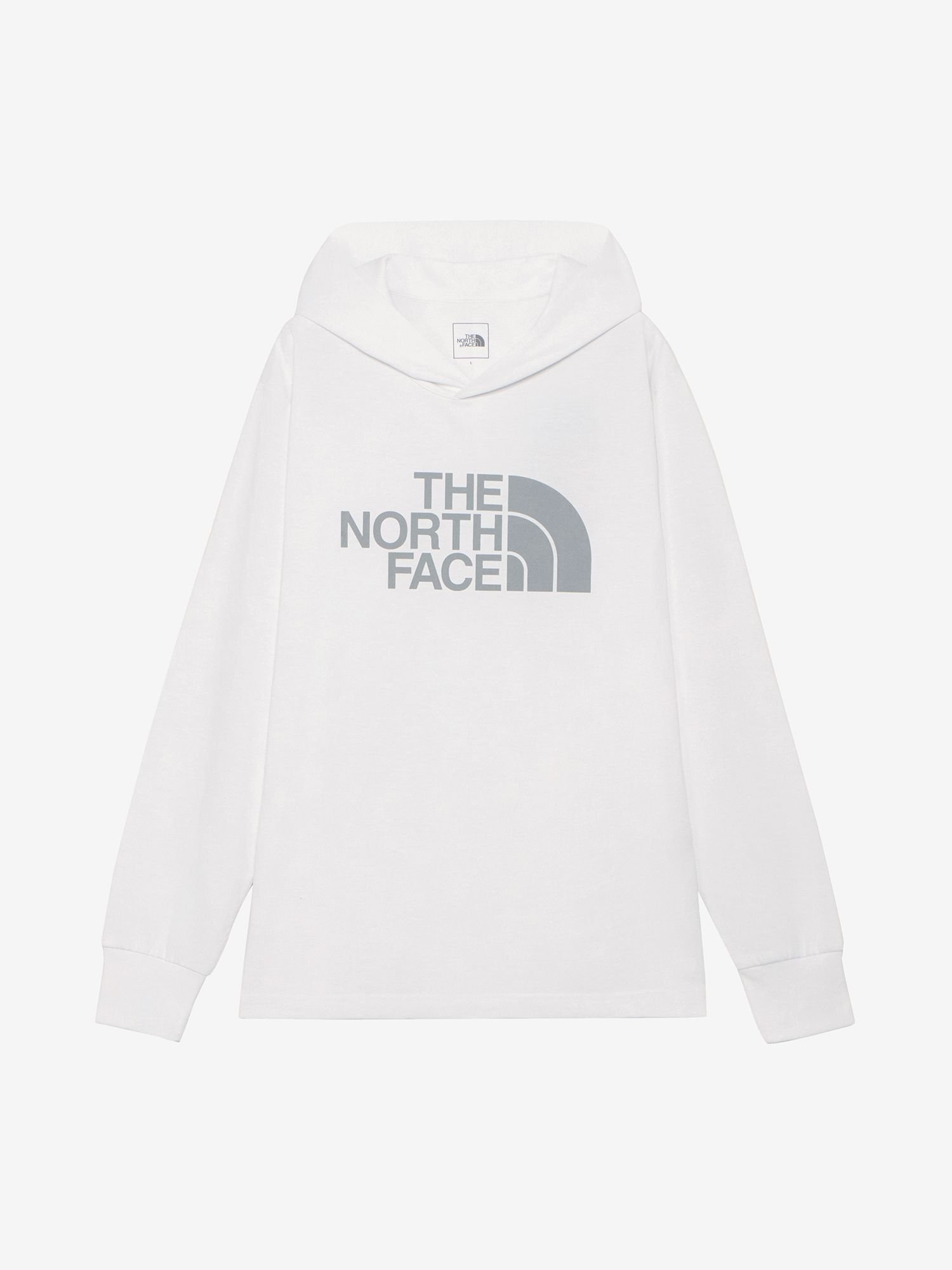 【ザ ノース フェイス/THE NORTH FACE / MEN】のロングスリーブビッグロゴフーティ(メンズ) インテリア・キッズ・メンズ・レディースファッション・服の通販 founy(ファニー) 　ファッション　Fashion　メンズファッション　MEN　カットソー　Cut And Sew　ビッグ　Big　フロント　Front　プリント　Print　メンズ　Mens　抗菌　Antibacterial　ホワイト|ID: prp329100004305753 ipo3291000000029855708