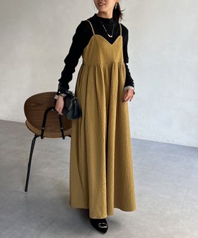 【シェトワ/Chez toi】のジャガードキャミワンピース 人気、トレンドファッション・服の通販 founy(ファニー) ファッション Fashion レディースファッション WOMEN ワンピース Dress キャミワンピース No Sleeve Dresses インナー Inner エレガント 上品 Elegant カーディガン Cardigan キャミワンピース Cami Dress シンプル Simple ジャケット Jacket ラップ Wrap ロング Long |ID:prp329100004305800