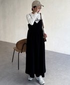 【シェトワ/Chez toi】のジャガードキャミワンピース 人気、トレンドファッション・服の通販 founy(ファニー) ファッション Fashion レディースファッション WOMEN ワンピース Dress キャミワンピース No Sleeve Dresses インナー Inner エレガント 上品 Elegant カーディガン Cardigan キャミワンピース Cami Dress シンプル Simple ジャケット Jacket ラップ Wrap ロング Long thumbnail ブラック|ID: prp329100004305800 ipo3291000000029855982