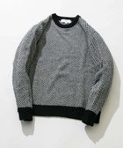 【アーバンリサーチ ロッソ/URBAN RESEARCH ROSSO / MEN】の『XLサイズあり』ヘリンボーン柄クルーネックニット 人気、トレンドファッション・服の通販 founy(ファニー) ファッション Fashion メンズファッション MEN インナー Inner カットソー Cut And Sew クラシカル Classical 今季 This Season スラックス Slacks デニム Denim バランス Balance ヘリンボーン Herringbone ベーシック Basic A/W・秋冬 Aw・Autumn/Winter・Fw・Fall-Winter 冬 Winter 2024年 2024 2024-2025秋冬・A/W Aw/Autumn/Winter/Fw/Fall/2024-2025 thumbnail BLACK|ID: prp329100004305844 ipo3291000000030086974