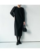 【ブラウンアンドストリート/Brown&Street】の【Refine】パフスリーブワンピース 人気、トレンドファッション・服の通販 founy(ファニー) ファッション Fashion レディースファッション WOMEN ワンピース Dress アンサンブル Ensemble コンシャス Conscious ジャケット Jacket ジョーゼット Georgette 定番 Standard パール Pearl フィット Fit フォルム Form フォーマル Formal ブローチ Brooch おすすめ Recommend エレガント 上品 Elegant thumbnail ブラック|ID: prp329100004305927 ipo3291000000029856632