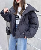 【イング/INGNI】のBIGカラーダイヤキルト中綿コート 人気、トレンドファッション・服の通販 founy(ファニー) ファッション Fashion レディースファッション WOMEN アウター Coat Outerwear コート Coats おすすめ Recommend インナー Inner キルティング Quilting キルト Quilt ショルダー Shoulder ジャケット Jacket スウェット Sweat ダウン Down ドロップ Drop フェミニン Feminine ポケット Pocket thumbnail クロ|ID: prp329100004306089 ipo3291000000029934057