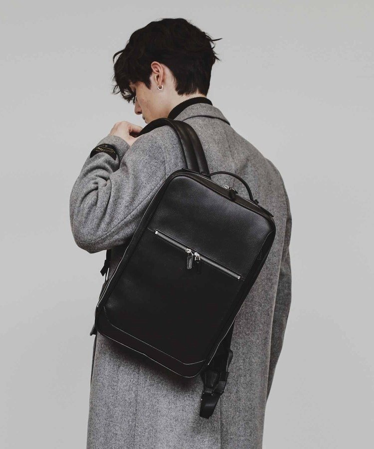 【ティーケー/tk TAKEO KIKUCHI / MEN】のRefined Leather バックパック インテリア・キッズ・メンズ・レディースファッション・服の通販 founy(ファニー) 　ファッション　Fashion　メンズファッション　MEN　クッション　Cushion　ビジネス 仕事 通勤　Business　フロント　Front　ポケット　Pocket　リアル　Real　旅行　Travel　ブラック|ID: prp329100004307514 ipo3291000000030259202