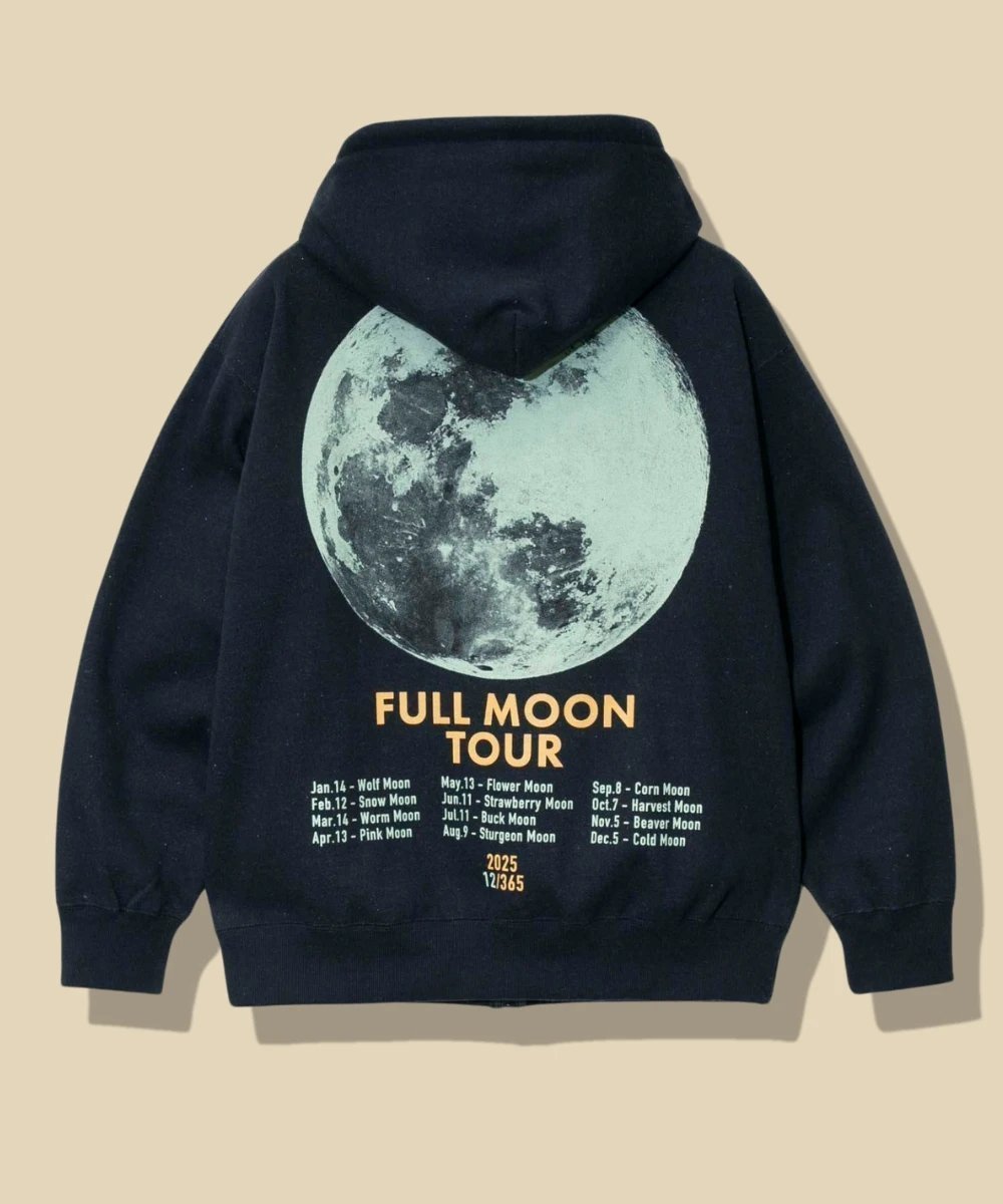 【ゴースローキャラバン/go slow caravan / MEN】のgo slow caravan/eco lead 裏起毛FULL MOON ZIP パーカー インテリア・キッズ・メンズ・レディースファッション・服の通販 founy(ファニー) 　ファッション　Fashion　メンズファッション　MEN　グラフィック　Graphic　スウェット　Sweat　パーカー　Hoodie　プリント　Print　人気　Popularity　今季　This Season　ネイビー|ID: prp329100004307868 ipo3291000000030111248