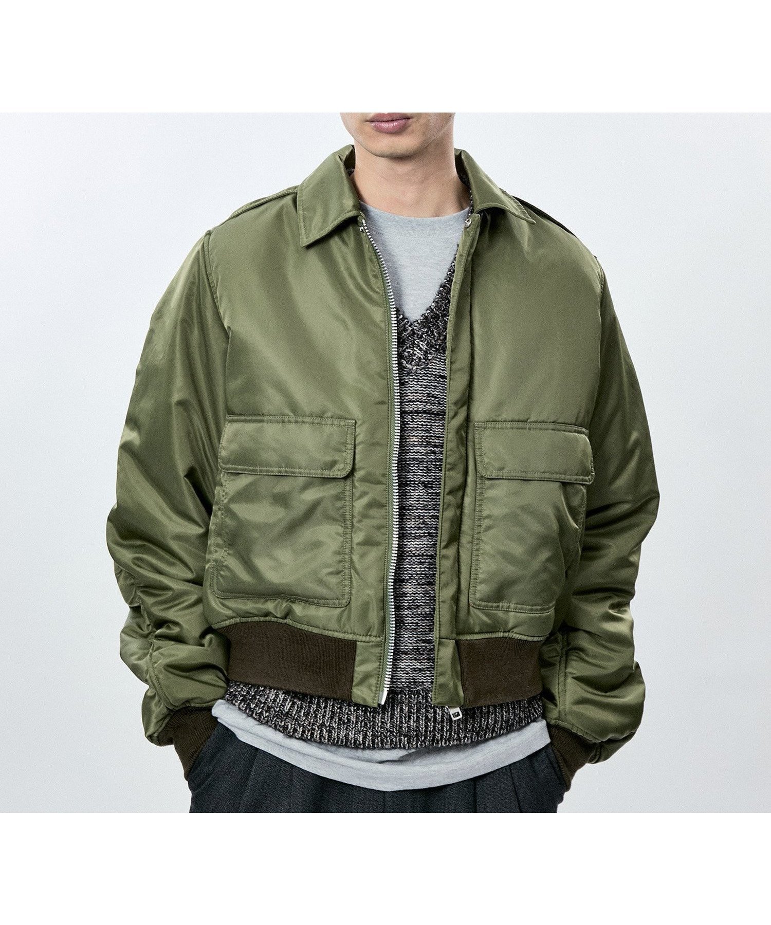 【アダム エ ロペ/ADAM ET ROPE'】のA2 MILITARY ARM VOLUME BLOUSON インテリア・キッズ・メンズ・レディースファッション・服の通販 founy(ファニー) 　ファッション　Fashion　レディースファッション　WOMEN　アウター　Coat Outerwear　ブルゾン　Blouson/Jackets　ギャザー　Gather　ジャケット　Jacket　ポケット　Pocket　カーキ(36)|ID: prp329100004308701 ipo3291000000030142000