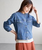 【イッカ/ikka】の【雑誌InRed4月号掲載】ストレッチノーカラーGジャン【親子おそろい】 ブルー|ID: prp329100004308759 ipo3291000000031985109